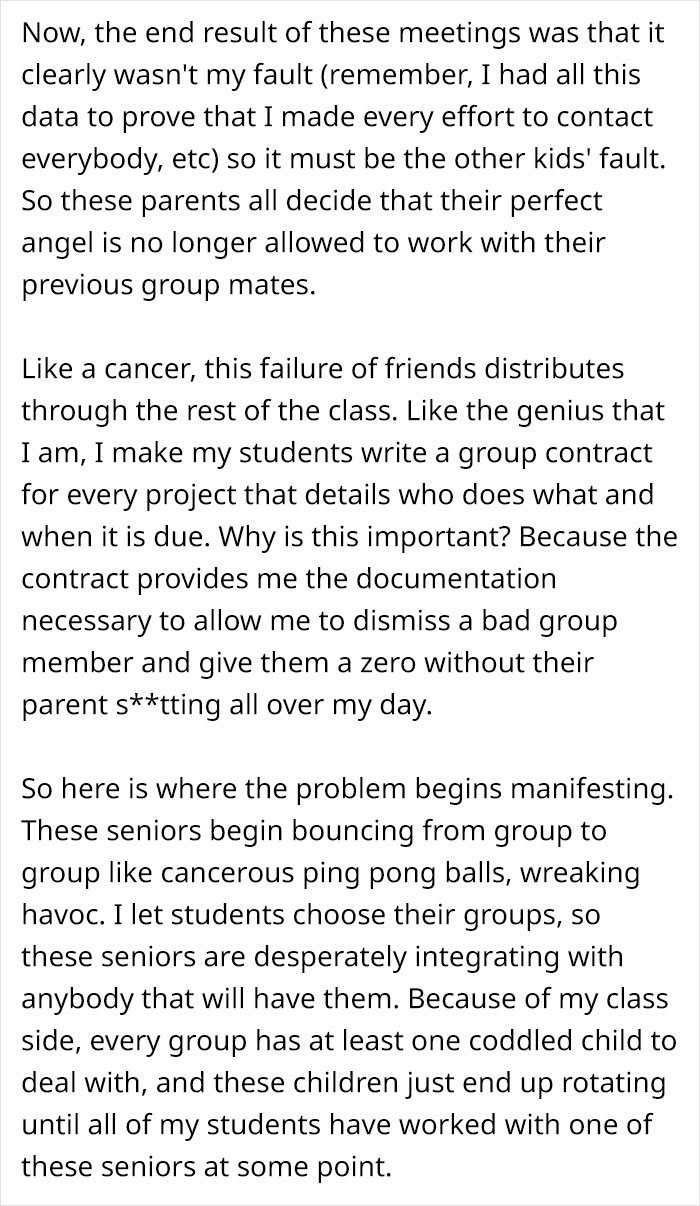 Teacher Shares How He Prepared And Executed A Super Detailed Plan On How To Punish 7 Slackers With Protective Parents Teacher Shares How He Prepared And Executed A Super Detailed Plan On How To Punish 7 Slackers With Protective Parents