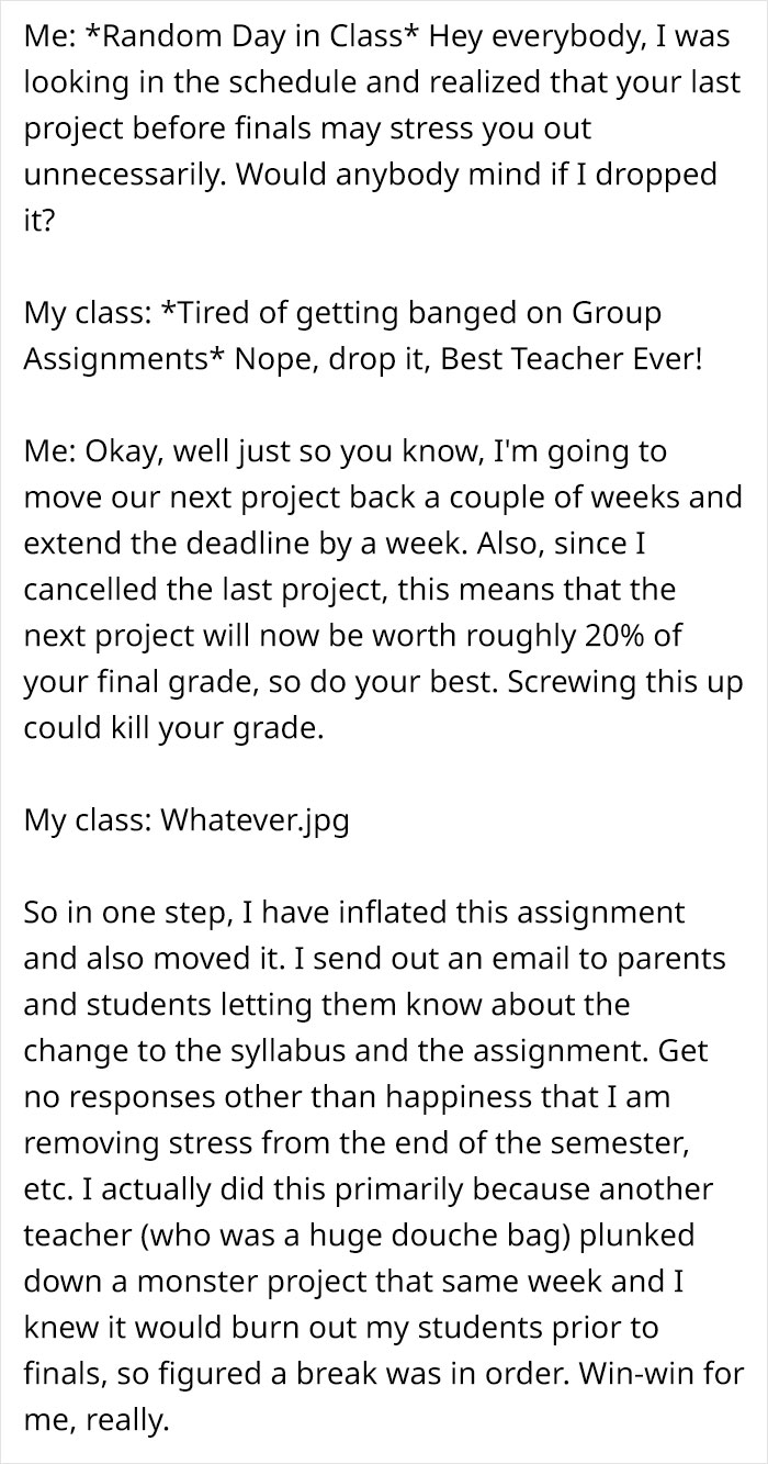 Teacher Shares How He Prepared And Executed A Super Detailed Plan On How To Punish 7 Slackers With Protective Parents Teacher Shares How He Prepared And Executed A Super Detailed Plan On How To Punish 7 Slackers With Protective Parents