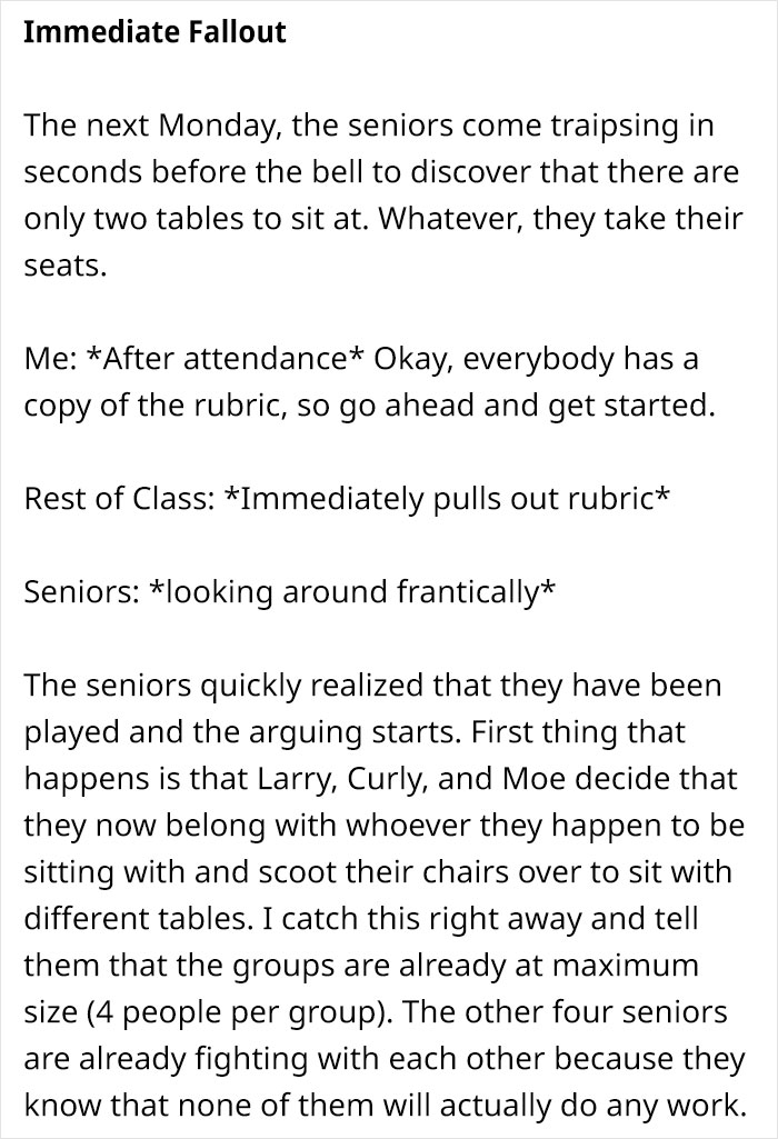 Teacher Shares How He Prepared And Executed A Super Detailed Plan On How To Punish 7 Slackers With Protective Parents Teacher Shares How He Prepared And Executed A Super Detailed Plan On How To Punish 7 Slackers With Protective Parents