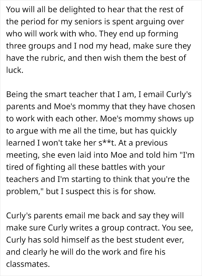 Teacher Shares How He Prepared And Executed A Super Detailed Plan On How To Punish 7 Slackers With Protective Parents Teacher Shares How He Prepared And Executed A Super Detailed Plan On How To Punish 7 Slackers With Protective Parents