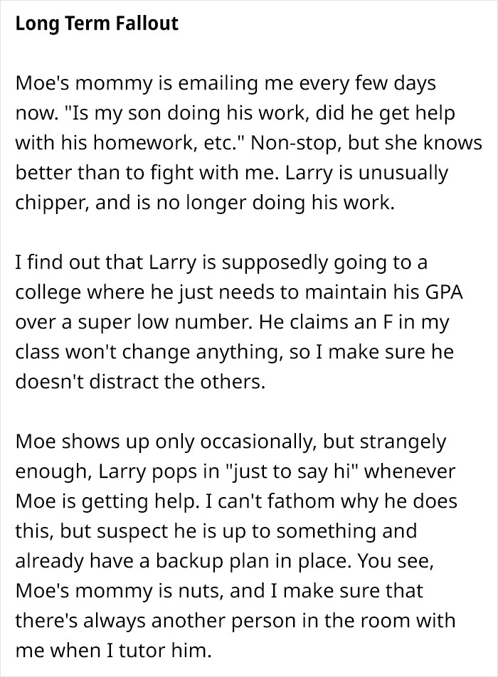 Teacher Shares How He Prepared And Executed A Super Detailed Plan On How To Punish 7 Slackers With Protective Parents Teacher Shares How He Prepared And Executed A Super Detailed Plan On How To Punish 7 Slackers With Protective Parents