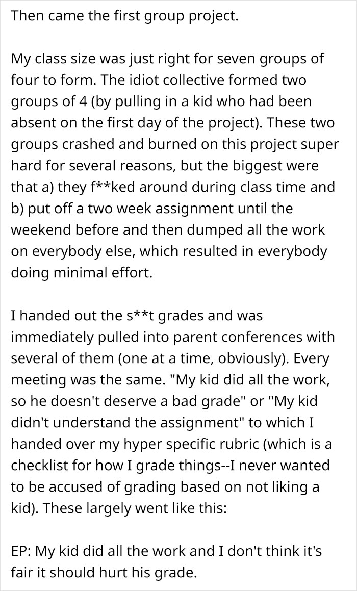 Teacher Shares How He Prepared And Executed A Super Detailed Plan On How To Punish 7 Slackers With Protective Parents Teacher Shares How He Prepared And Executed A Super Detailed Plan On How To Punish 7 Slackers With Protective Parents