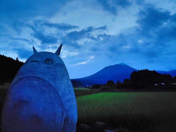 Elderly Couple Recreated A Totoro Bus Stop In Real Life Elderly Couple Recreated A Totoro Bus Stop In Real Life