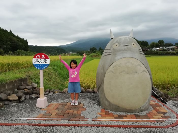 Elderly Couple Recreated A Totoro Bus Stop In Real Life Elderly Couple Recreated A Totoro Bus Stop In Real Life