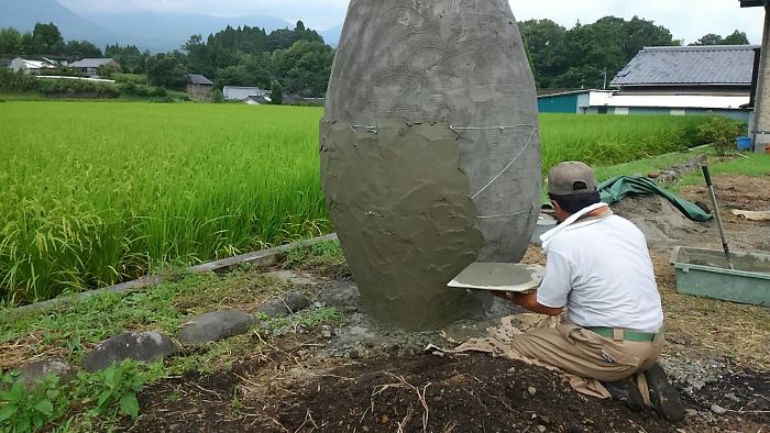 Elderly Couple Recreated A Totoro Bus Stop In Real Life