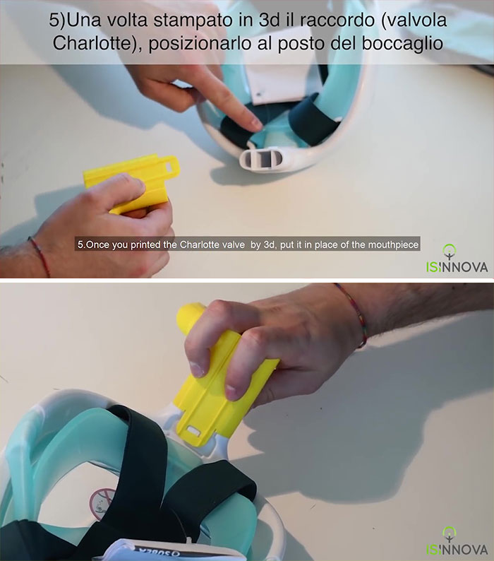 Italian Engineers Turn Snorkeling Masks Into Life-Saving Ventilators