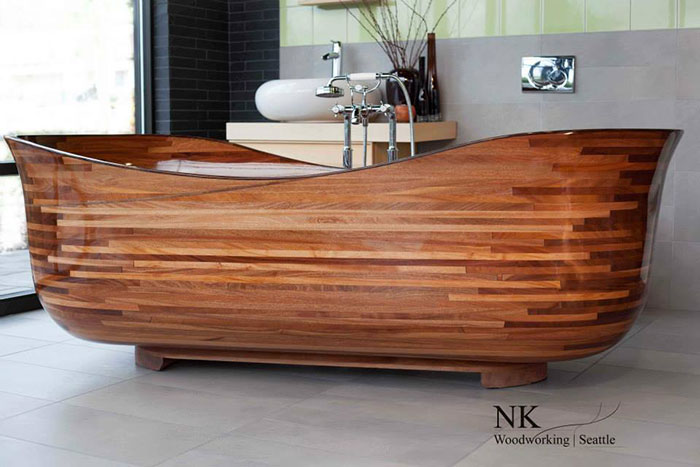 This Woodworker Uses His Background In Shipbuilding To Create Stunning Wooden Bathtubs This Woodworker Uses His Background In Shipbuilding To Create Stunning Wooden Bathtubs
