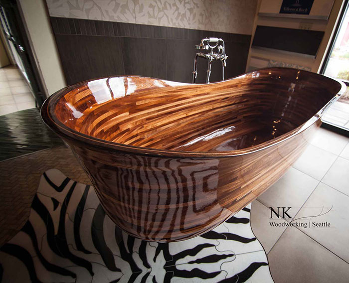 This Woodworker Uses His Background In Shipbuilding To Create Stunning Wooden Bathtubs This Woodworker Uses His Background In Shipbuilding To Create Stunning Wooden Bathtubs