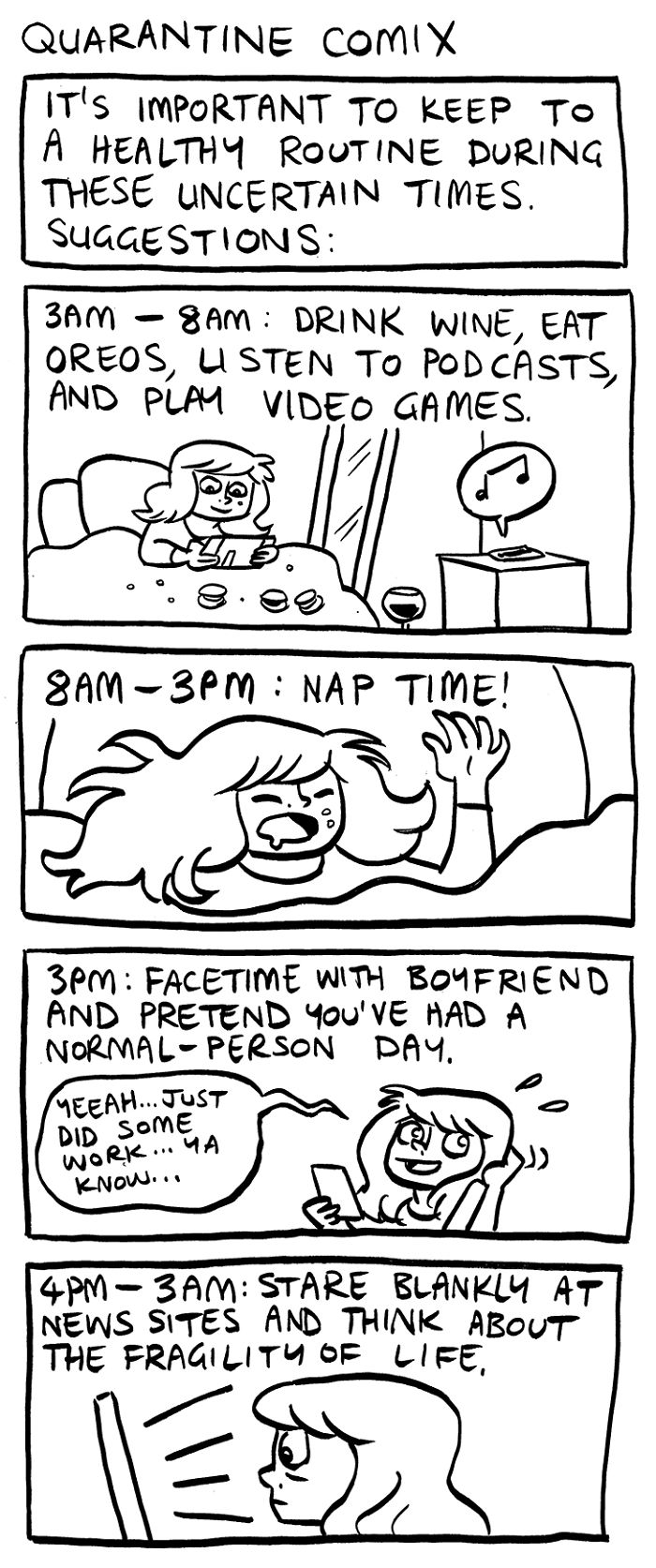 Quarantine Comix: 40 Relatable And Devastatingly Honest Comics About Lockdown By Rachael Smith