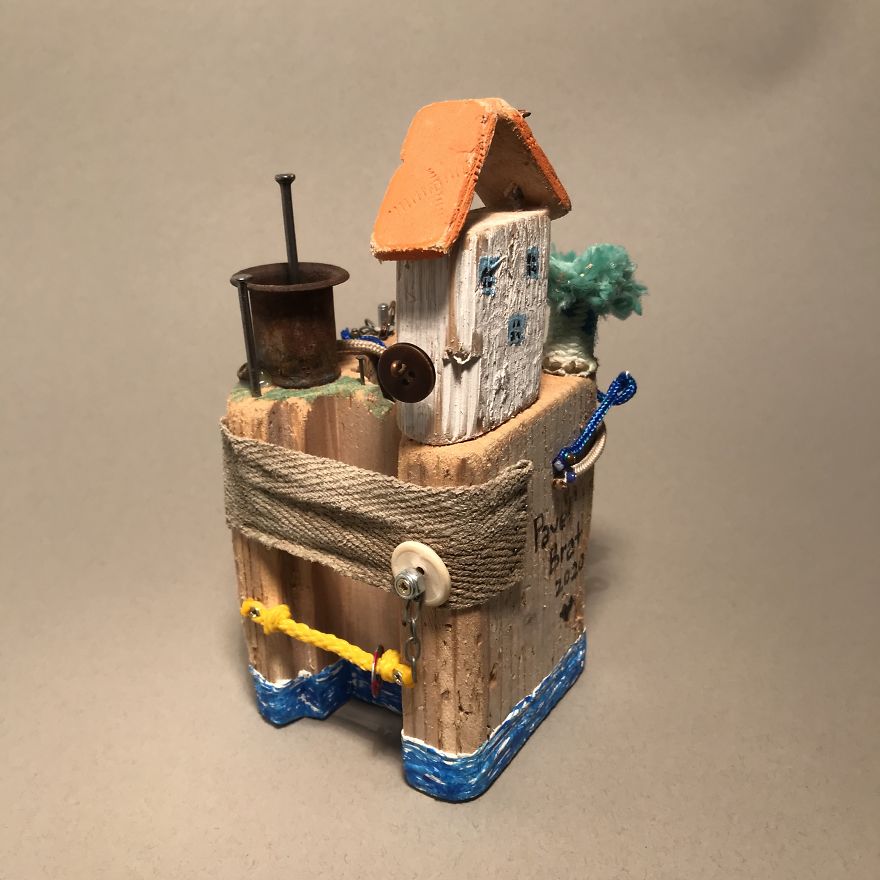 I Created These Miniatures From Beach Trash