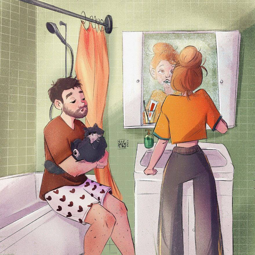 I Made Illustrations Of Daily Life In Quarantine