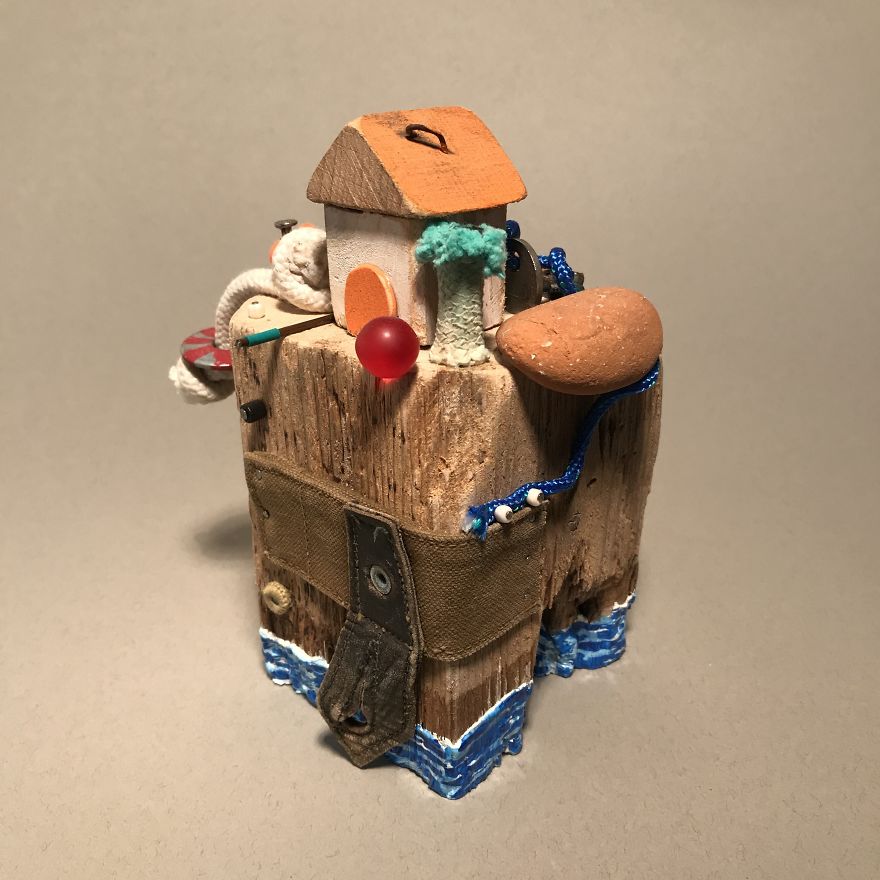 I Created These Miniatures From Beach Trash