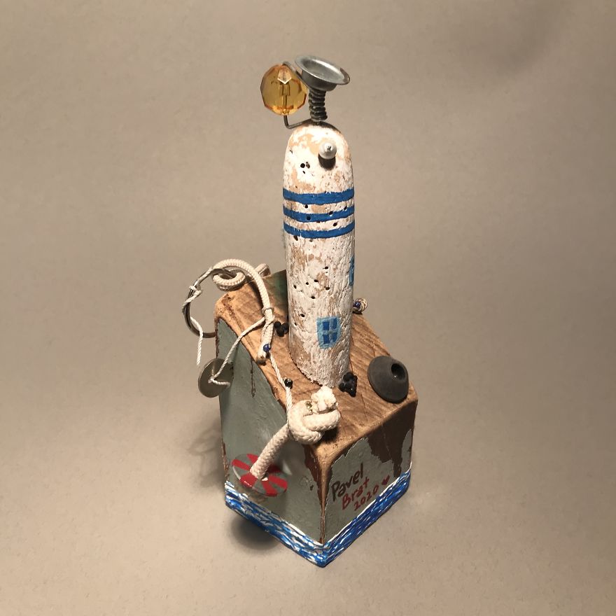 I Created These Miniatures From Beach Trash