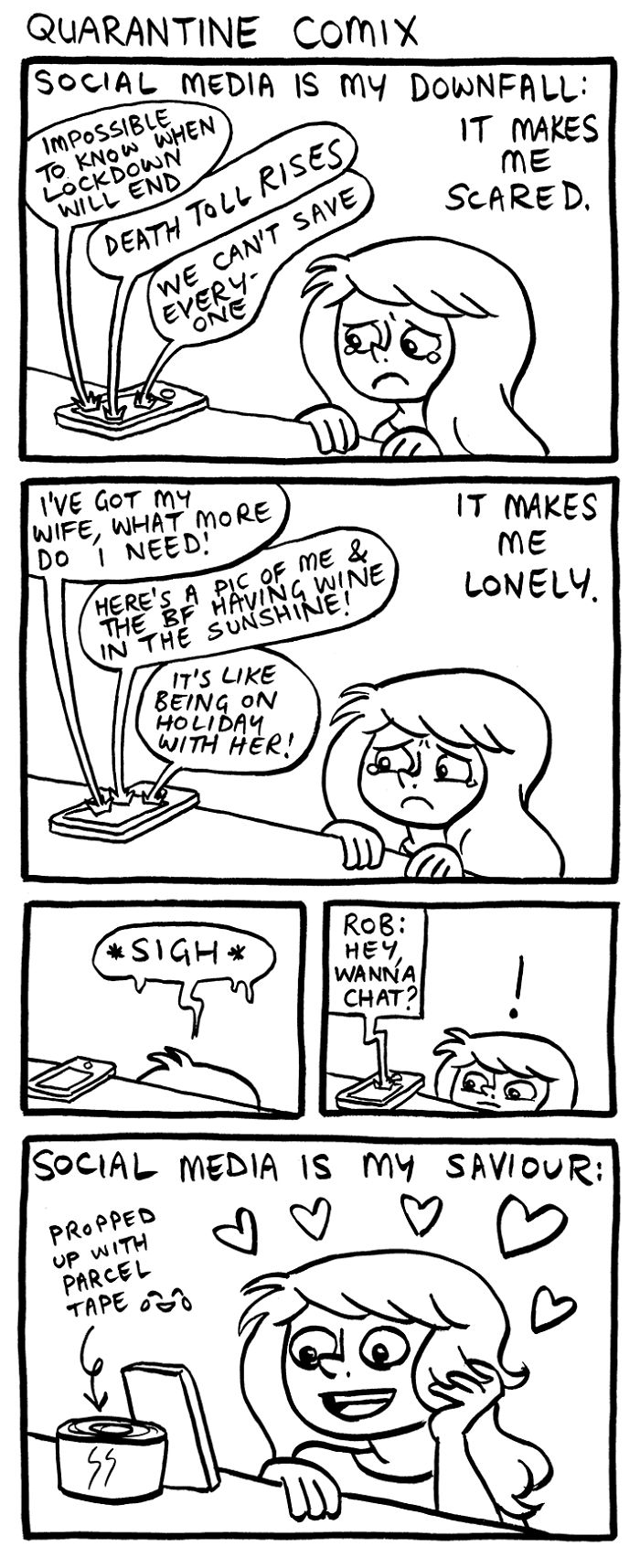 Quarantine Comix: 40 Relatable And Devastatingly Honest Comics About Lockdown By Rachael Smith