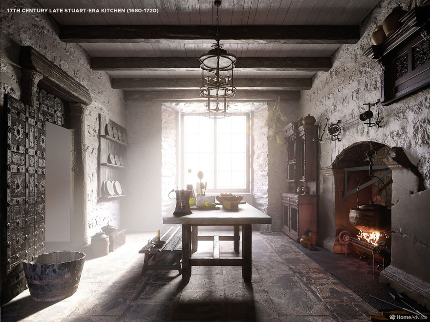 Designers Show Us How Kitchens Have Changed Over The Past 5 Centuries