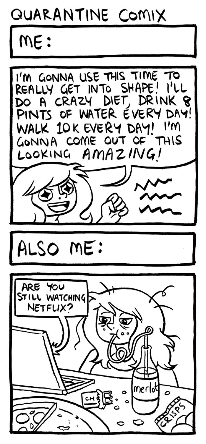 Quarantine Comix: 40 Relatable And Devastatingly Honest Comics About Lockdown By Rachael Smith