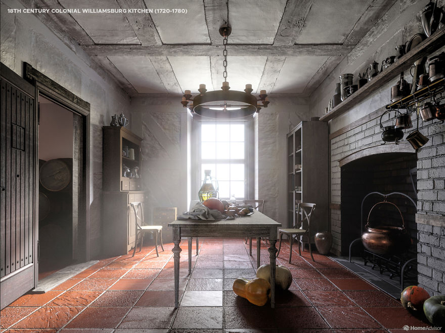 Designers Show Us How Kitchens Have Changed Over The Past 5 Centuries