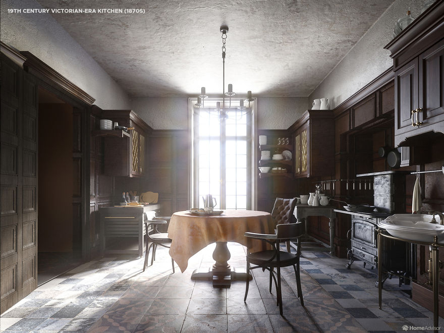 Designers Show Us How Kitchens Have Changed Over The Past 5 Centuries