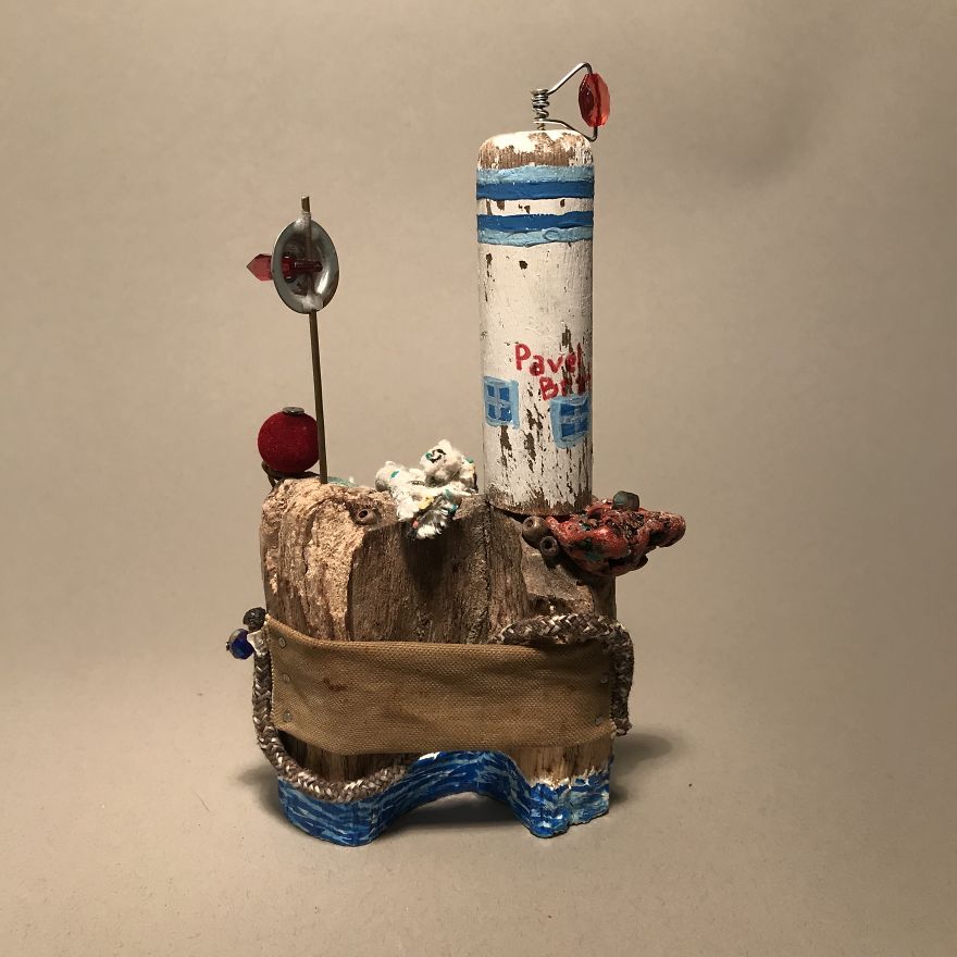 I Created These Miniatures From Beach Trash