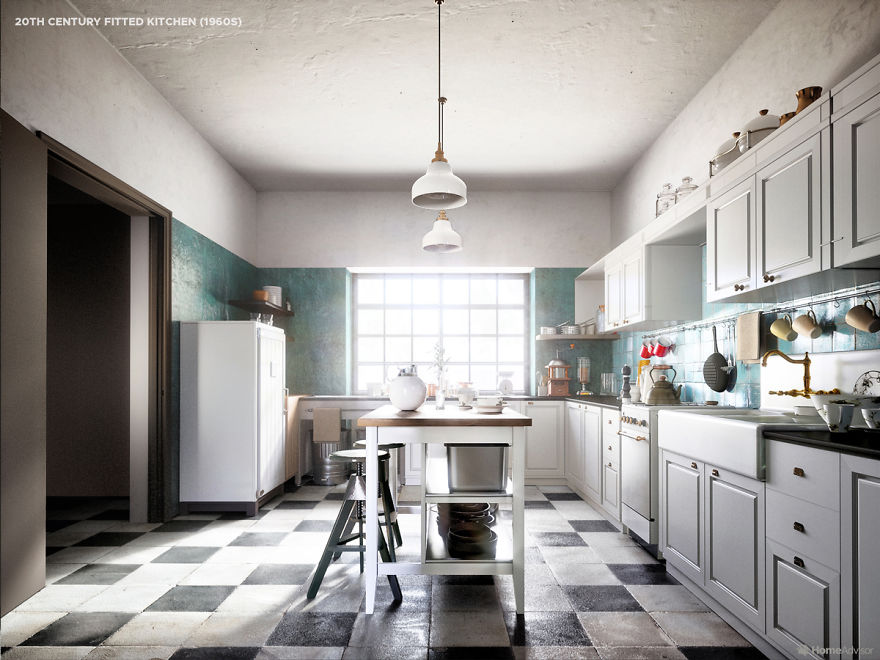 Designers Show Us How Kitchens Have Changed Over The Past 5 Centuries