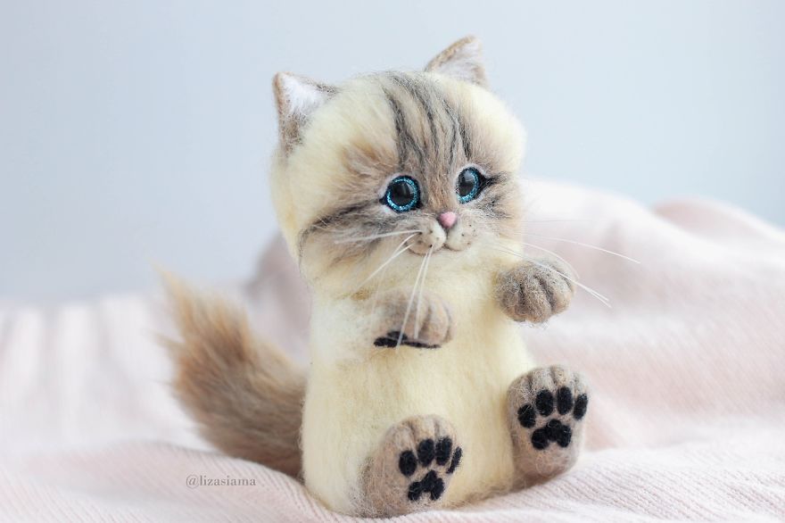 Russian Artist Produces Kittens Made Of Wool So Cute You Will Want One