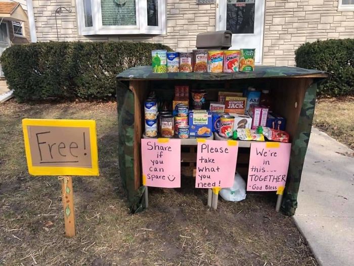 Family Sets Up A "Give And Take" Outdoor Pantry, Doesn’t Expect It To Grow So Big