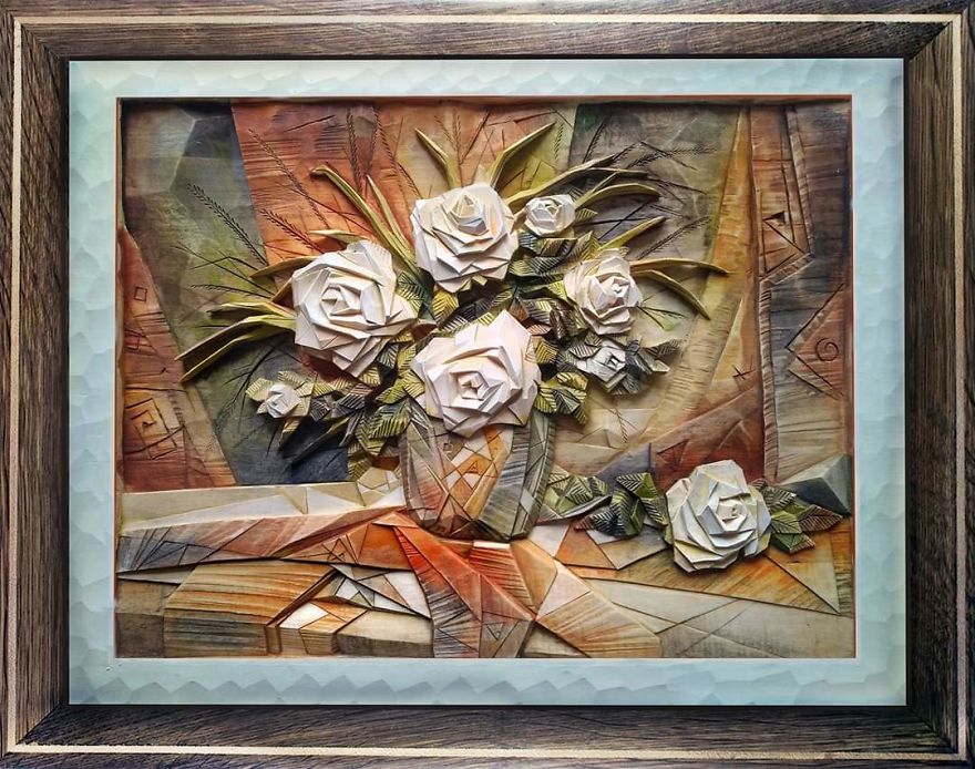 Master From Russia Carves Amazing Paintings From Wood