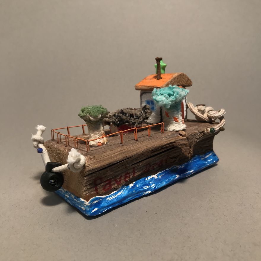 I Created These Miniatures From Beach Trash