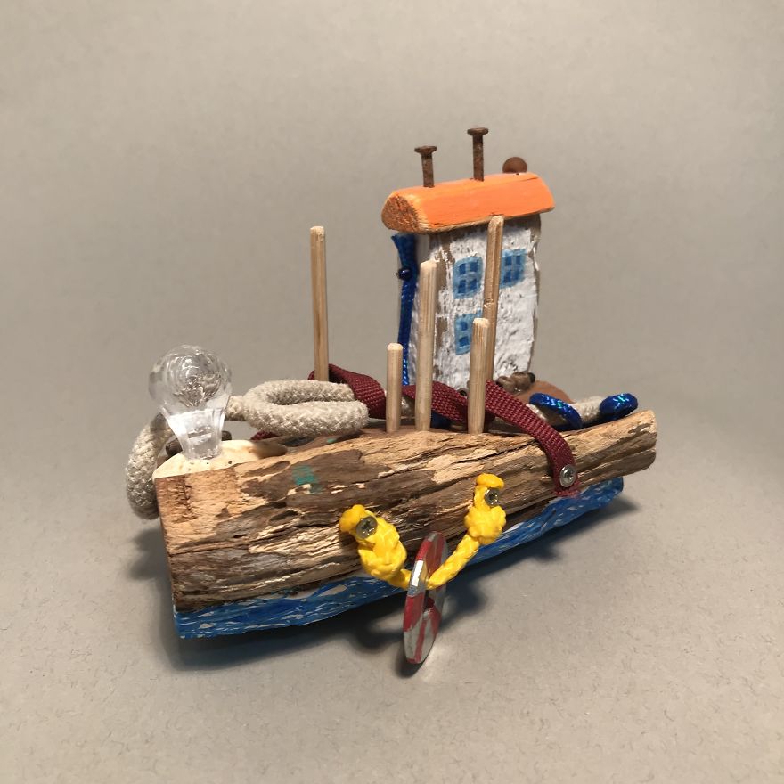 I Created These Miniatures From Beach Trash