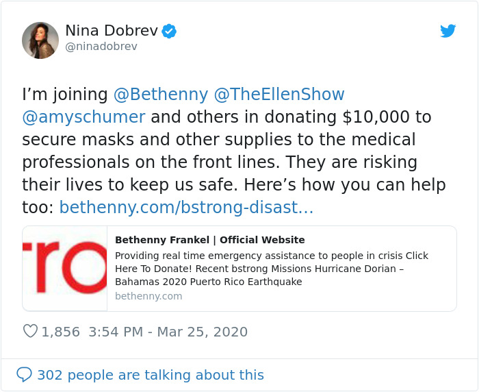 Nina Dobrev Donated $10,000 To Secure Protective Equipment For Medical Professionals