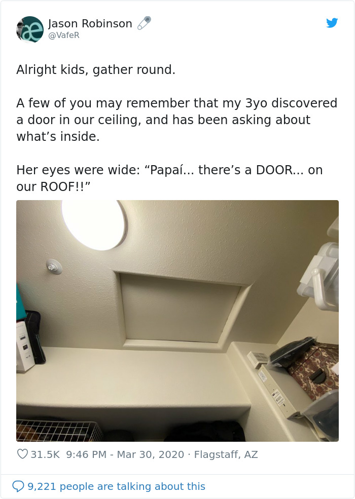 Little Girl Discovers A Mysterious Door On The Ceiling That Leads To A Treasure Hunt Organized By Her Wholesome Dad Little Girl Discovers A Mysterious Door On The Ceiling That Leads To A Treasure Hunt Organized By Her Wholesome Dad