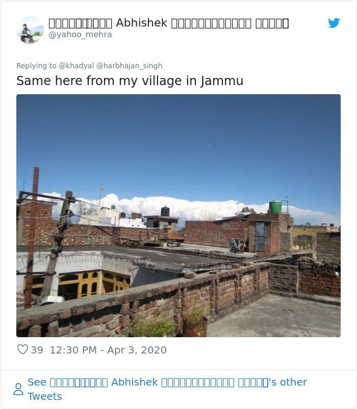 'Never Could Imagine This Was Possible': The Himalayas Are Visible 125 Miles Away In Parts Of India For The First Time In 30 Years 'Never Could Imagine This Was Possible': The Himalayas Are Visible 125 Miles Away In Parts Of India For The First Time In 30 Years