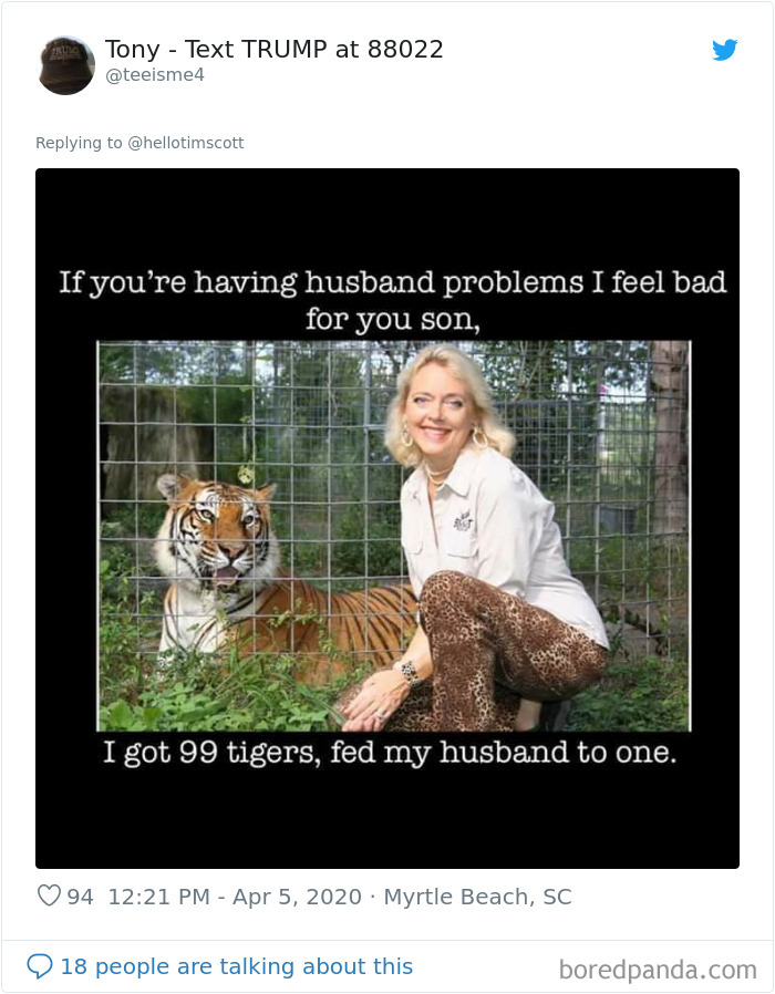 Guy Makes Delivery Couriers Smile By Putting Up Signs On His Door That Ask If Carole Baskin Is The Reason Why Her Husband Went Missing Guy Makes Delivery Couriers Smile By Putting Up Signs On His Door That Ask If Carole Baskin Is The Reason Why Her Husband Went Missing