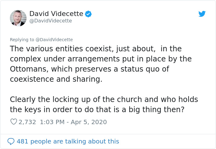 The Muslim Keymaster Of The Church Of The Holy Sepulchre Closed Its Doors For The First Time Since The Black Plague In 1349 The Muslim Keymaster Of The Church Of The Holy Sepulchre Closed Its Doors For The First Time Since The Black Plague In 1349