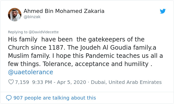 The Muslim Keymaster Of The Church Of The Holy Sepulchre Closed Its Doors For The First Time Since The Black Plague In 1349 The Muslim Keymaster Of The Church Of The Holy Sepulchre Closed Its Doors For The First Time Since The Black Plague In 1349