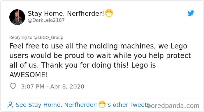 LEGO Is Making 13,500 Visors A Day For Medical Workers In Coronavirus Frontline LEGO Is Making 13,500 Visors A Day For Medical Workers In Coronavirus Frontline