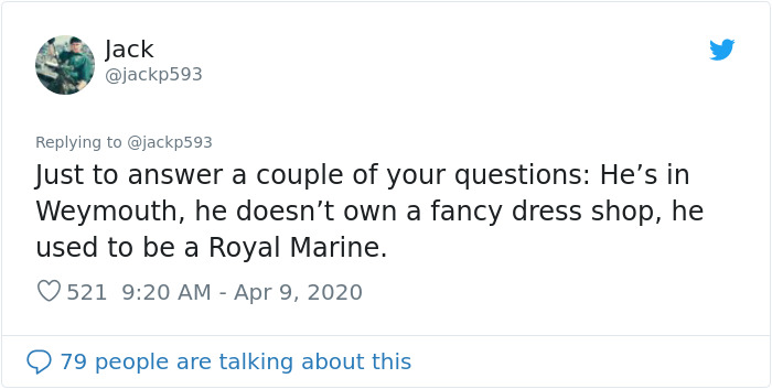 "My Mate Has Been Dressing Up Everyday To Cheer The Neighborhood Up While He Takes The Dogs Out" "My Mate Has Been Dressing Up Everyday To Cheer The Neighborhood Up While He Takes The Dogs Out"