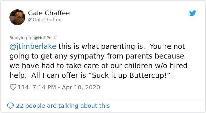 Justin Timberlake Is Forced To Take Care Of His Kid At All Times Due To Quarantine, Says 'It's Not Human,' And Some Parents Are Outraged Justin Timberlake Is Forced To Take Care Of His Kid At All Times Due To Quarantine, Says 'It's Not Human,' And Some Parents Are Outraged