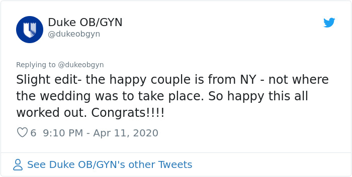 Residents Exchange Vows In Front Of Hospital Staff After Their Wedding Gets Canceled Due To Coronavirus Residents Exchange Vows In Front Of Hospital Staff After Their Wedding Gets Canceled Due To Coronavirus