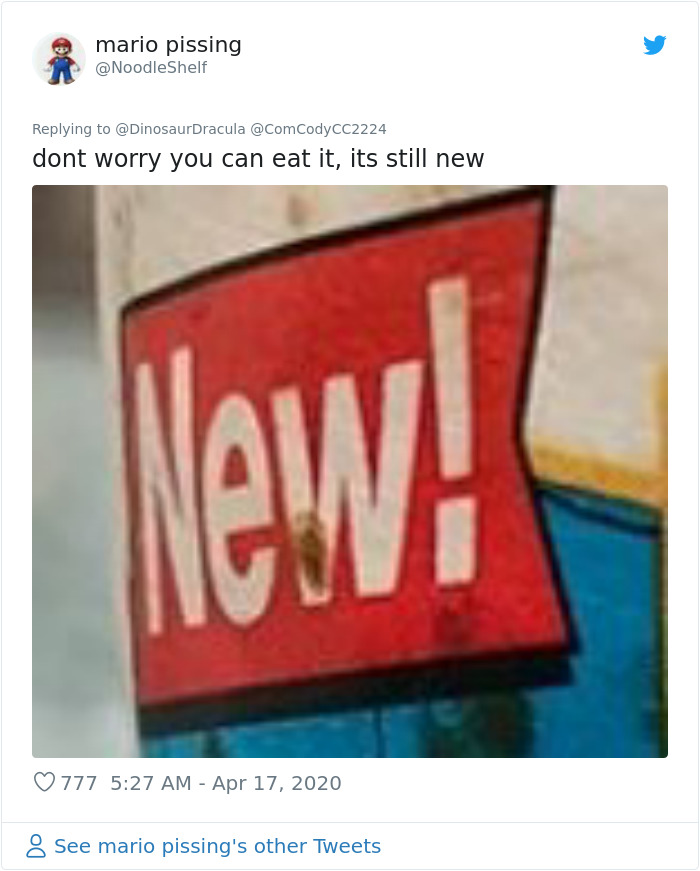 Guy Opens A Can Of Spider-Man Pasta From 1995