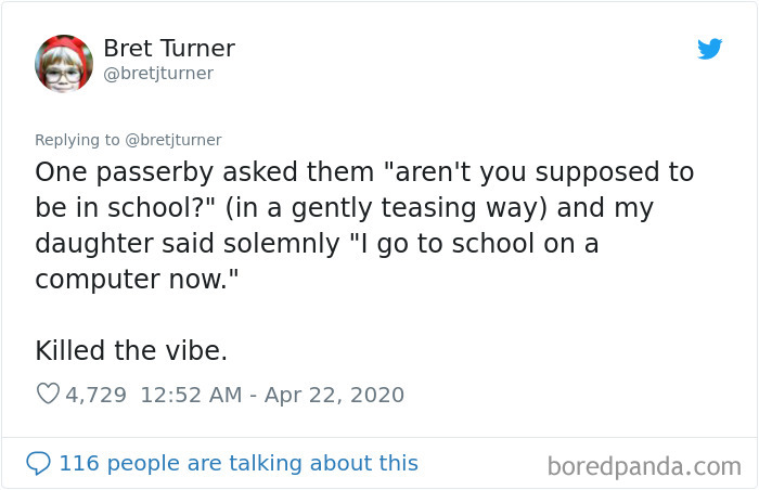 Two Little Girls Sit 6 Feet Apart Yelling Compliments To Strangers, Dad Documents It In A Hilarious Twitter Thread Two Little Girls Sit 6 Feet Apart Yelling Compliments To Strangers, Dad Documents It In A Hilarious Twitter Thread