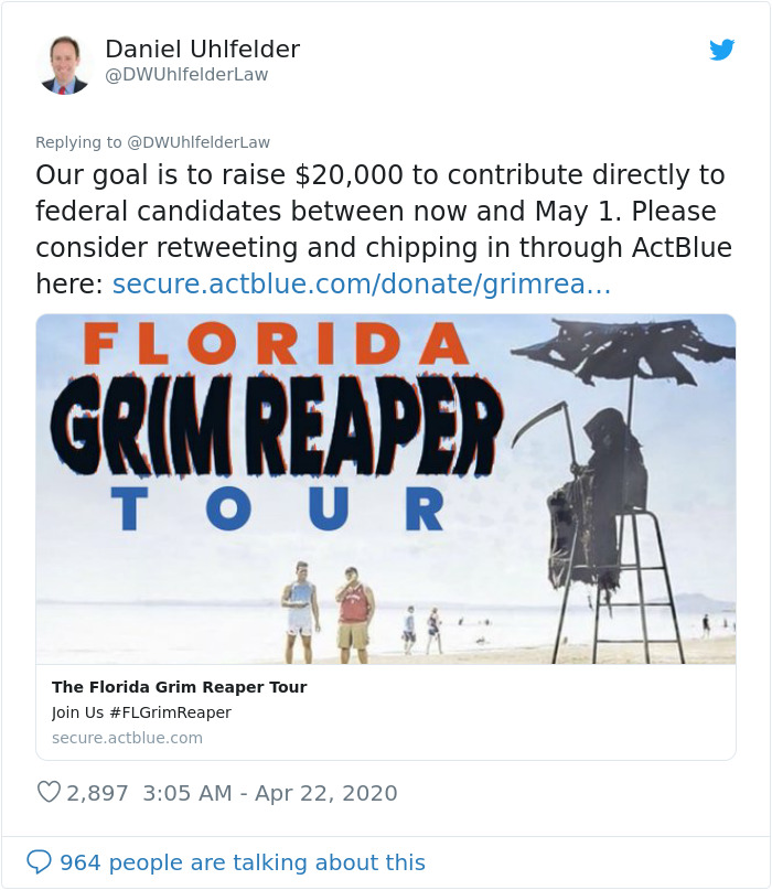 Guy To Travel Around Florida Dressed As The Grim Reaper To The Beaches That Opened Prematurely Guy To Travel Around Florida Dressed As The Grim Reaper To The Beaches That Opened Prematurely