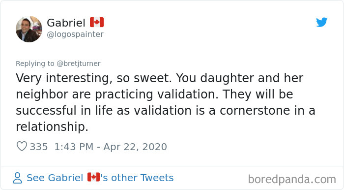 Two Little Girls Sit 6 Feet Apart Yelling Compliments To Strangers, Dad Documents It In A Hilarious Twitter Thread Two Little Girls Sit 6 Feet Apart Yelling Compliments To Strangers, Dad Documents It In A Hilarious Twitter Thread