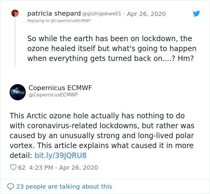 Scientists Announce That Probably The Largest Ozone Layer Hole Has Closed Itself Scientists Announce That Probably The Largest Ozone Layer Hole Has Closed Itself