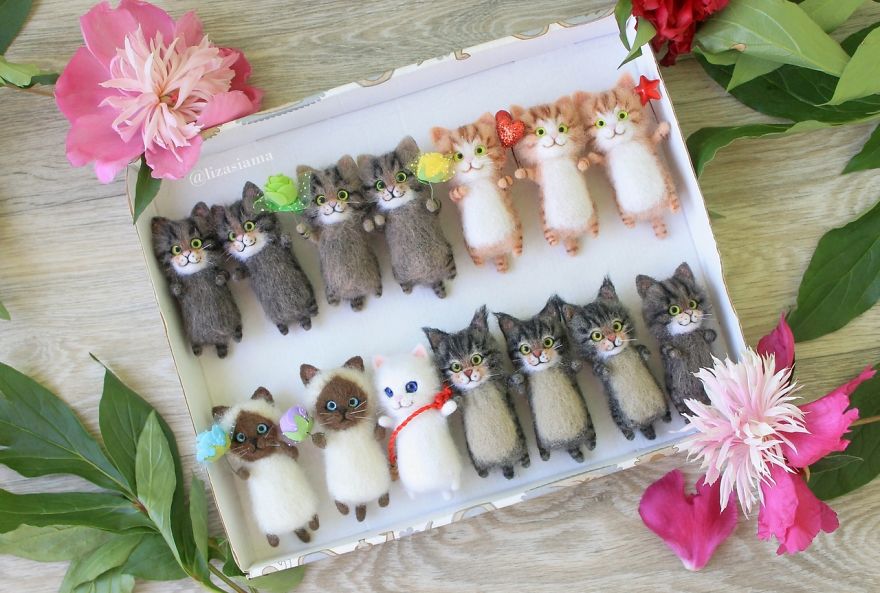Russian Artist Produces Kittens Made Of Wool So Cute You Will Want One
