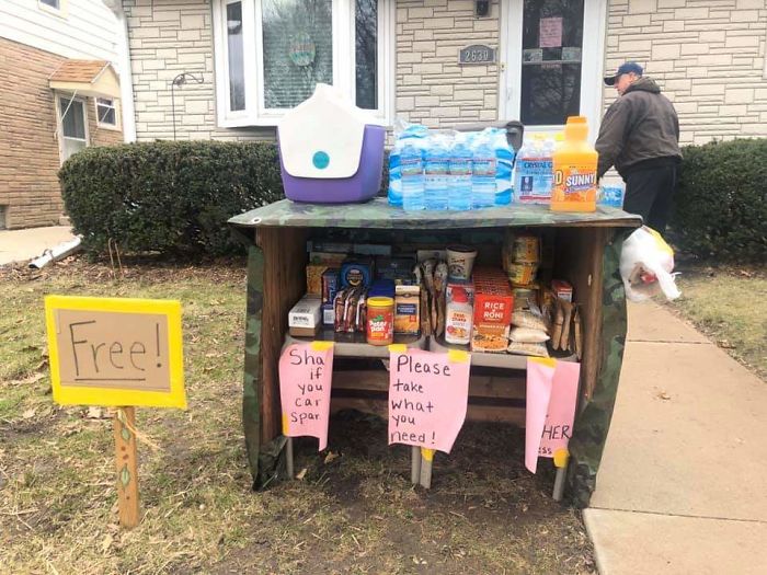 Family Sets Up A "Give And Take" Outdoor Pantry, Doesn’t Expect It To Grow So Big