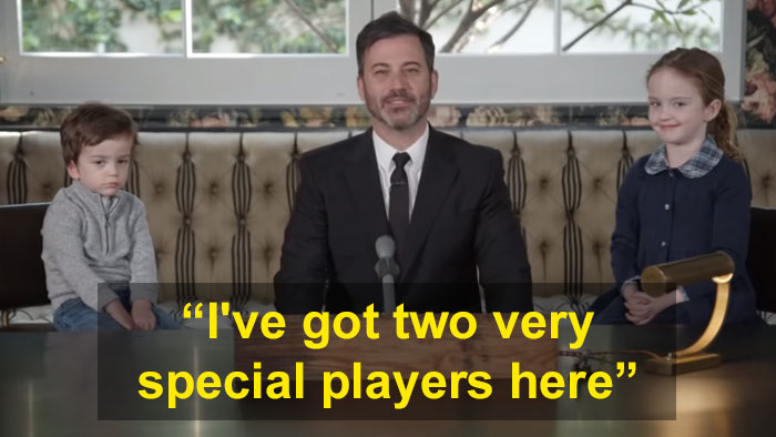 Jimmy Kimmel Hosts 'Who Wants To Be A Millionaire' For His Two Kids And Billy Adorably Loses His Patience