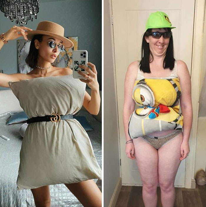 The Girls In This Quarantine Are Replacing Their Clothes With Pillows In A Flash Mob On Instagram