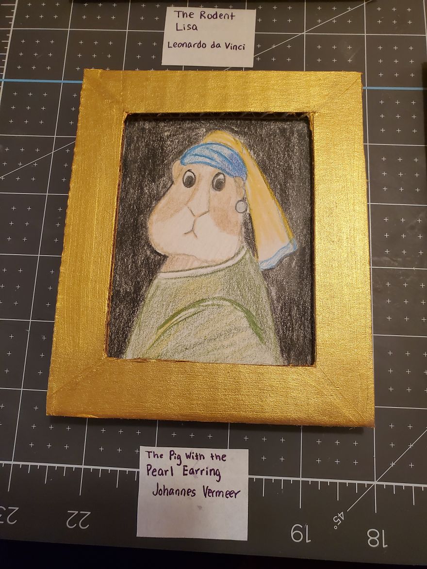 I've Made A Fine Art Museum For My Guinea Pig, And She Seems To Have Enjoyed It I've Made A Fine Art Museum For My Guinea Pig, And She Seems To Have Enjoyed It