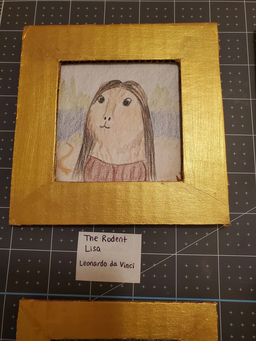 I've Made A Fine Art Museum For My Guinea Pig, And She Seems To Have Enjoyed It I've Made A Fine Art Museum For My Guinea Pig, And She Seems To Have Enjoyed It
